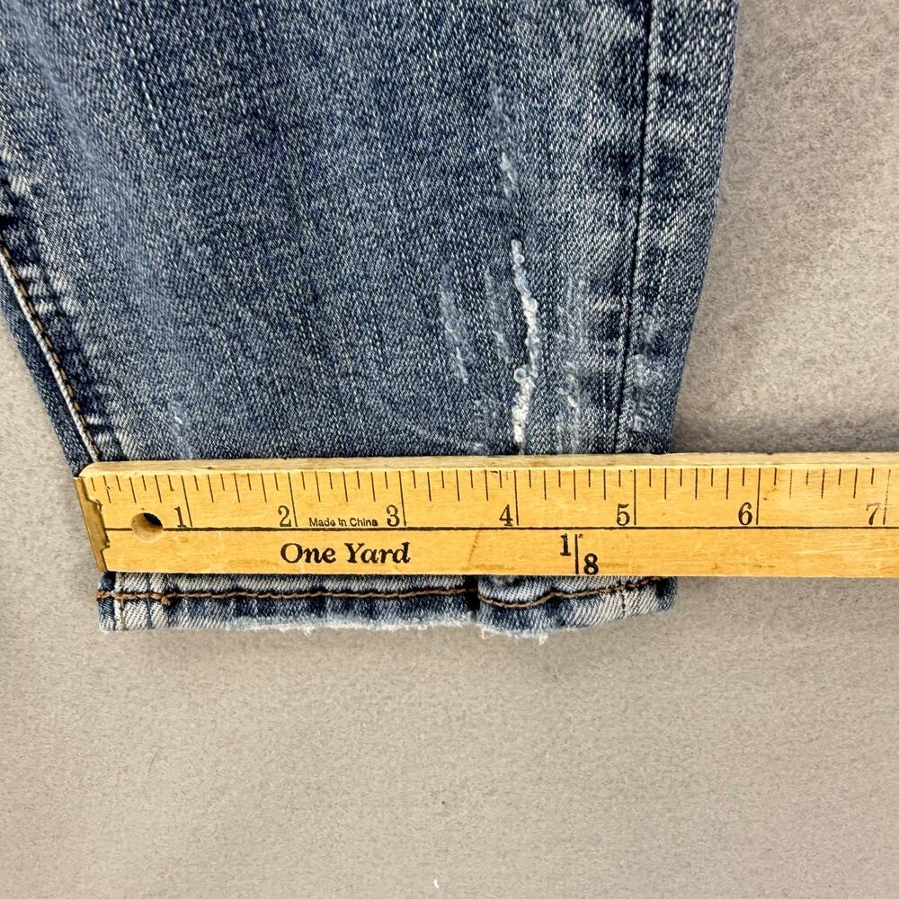 Silver Jeans Women's 26x27 (2) Blue Boyfriend Tapered Distressed Mid Rise - Picture 15 of 15